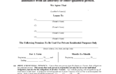 Free Michigan Residential Lease Agreement | Pdf for Free Printable Lease Agreement Michigan Template
