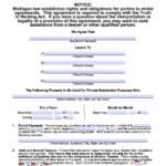 Free Michigan Standard Residential Lease Agreement Template | Pdf With Lease Agreement Michigan Template Printable