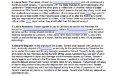 Free Month-To-Month Lease Agreement Templates | Pdf | Word within Lease For 6 Month Tenant
