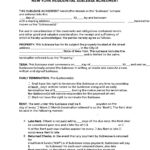 Free New York Residential Lease Agreement (Pdf Sample) Within Free Lease Agreement Printable New York
