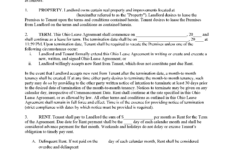 Free Ohio Residential Lease Agreement | Pdf inside Ohio Rental Lease Agreement Free Printable