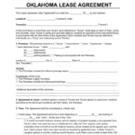 Free Oklahoma Lease Agreement Templates (6) | Pdf & Word Intended For Oklahoma Lease Agreement Printable Free