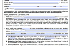 Free Oklahoma Standard Residential Lease Agreement Template | Pdf with Printable Lease Agreement Oklahoma