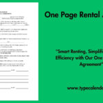 Free Printable One Page Rental Agreement Templates [Pdf, Word] Sample Intended For Ontario Lease Agreement 2026 Printable