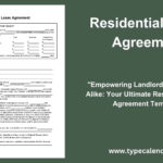 Free Printable Residential Lease Agreement Templates [Pdf, Excel] Inside Free Printable 6 Month Rental Lease Agreement