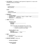 Free Rental / Lease Agreement Templates (15)   Pdf | Word – Eforms Pertaining To A Printable Lease Agreement