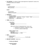 Free Rental / Lease Agreement Templates (15)   Pdf | Word – Eforms Throughout I Need A Free Printable Lease Agreement