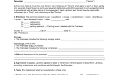 Free Rental &amp; Lease Agreement Templates | Pdf &amp; Word with Lease Agreement Form Printable Download