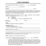 Free Rental & Lease Agreement Templates | Pdf & Word With Printable Lease Rental Agreement Word