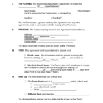 Free Roommate (Room Rental) Agreement Template   Pdf | Word – Eforms With Printable Lease Agreement For Room Rental