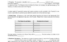 Free Short-Term Rental Lease Agreement | Cocosign with 6 Month House Rent Agreement Download