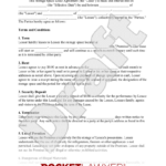 Free Storage Space Lease Agreement   Rocket Lawyer With Free Printable Storage Unit Lease Agreement