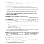 Free Texas Standard Residential Lease Agreement | Pdf Within 100 Free Printable Lease Agreement