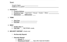 Free Texas Standard Residential Lease Agreement - Pdf | Word – Eforms for Printable Lease Agreement Texas Sample
