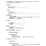 Free Texas Standard Residential Lease Agreement   Pdf | Word – Eforms With Printable Lease Agreement Texas Free