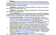 Free Utah Standard Residential Lease Agreement Template | Pdf | Word within Utah Lease Agreement Printable