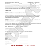 Free Vehicle Lease Agreement: Make & Sign   Rocket Lawyer With Regard To Generic Vehicle Lease Agreement Printable