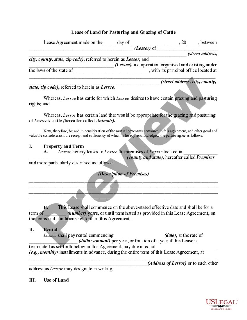 Grazing Lease Agreement Template For Texas | Us Legal Forms with Printable Cattle Grazing Lease Agreement Texas