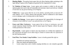 Hunting Lease Agreement Template: Fill Out &amp; Sign Online | Dochub regarding Free Printable Hunting Lease Agreement Template Word