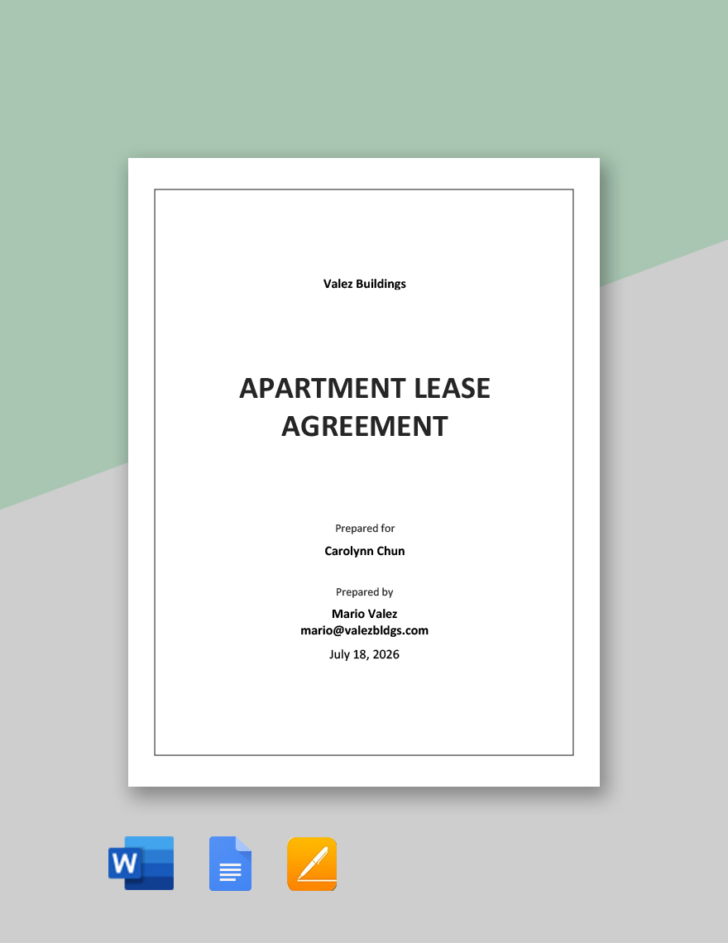 2026 Chicago Lease Agreement Printable