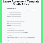Lease Agreement Template South Africa With Regard To Printable Lease Agreement Template South Africa