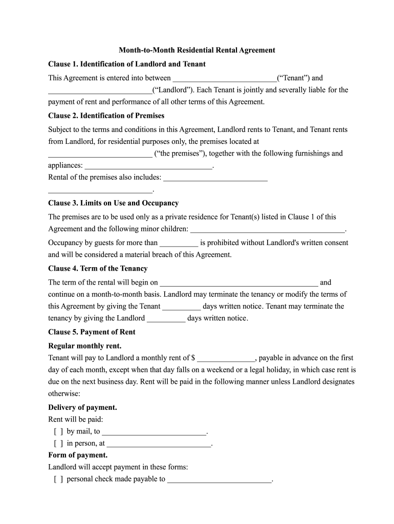 Month To Month Rental Agreement Alberta: Fill Out &amp;amp; Sign Online within Printable Lease Agreement Alberta
