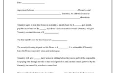 Month To Month Residential Lease Agreement Form - Fill Out And with Free Month To Month Lease Agreement Printable