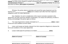 Mutual Lease Termination Agreement: Pre-Built Template | Airslate intended for Printable Mutual Lease Termination Agreement