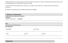 Ontario Lease Agreement: Fill Out &amp; Sign Online | Dochub for Rental Lease Agreement Free Printable Ontario