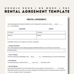 Rental Agreement Templates | Simple Editable Rental Agreements With Regard To Printable Lease Agreement Forms Template