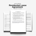 Residential Lease Agreement Template   Furnished, No Agent Inside Printable Lease Agreement South Africa