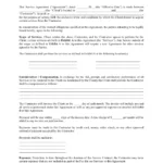 Service Contract Template With Black And White Agreement Template