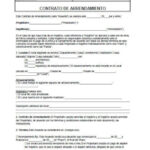 Standard Residential Rental Lease Agreement Forms, Instant In Free Printable Lease Agreement In Spanish Template