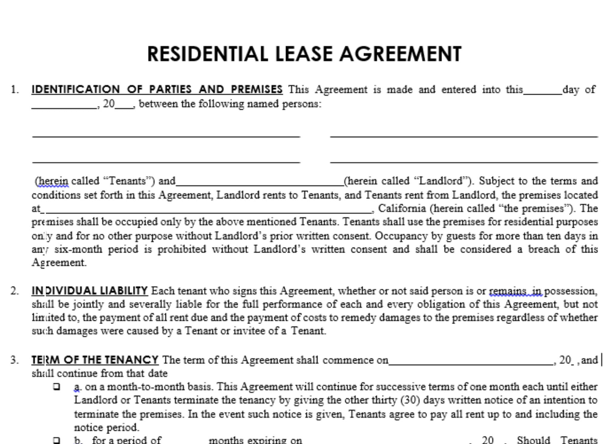 Staples Lease Agreement Free Printable Residential Lease Agreement for Yearly Rental Lease Agreement Free Printable