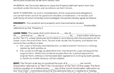 Texas Rental Lease Agreement Template [2025 ] | Pdf & Doc regarding Texas Rental Lease Agreement Free Printable