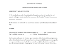 Texas Residential Lease Agreement Form | Free Pdf & Sample throughout Printable Lease Agreement Texas Template